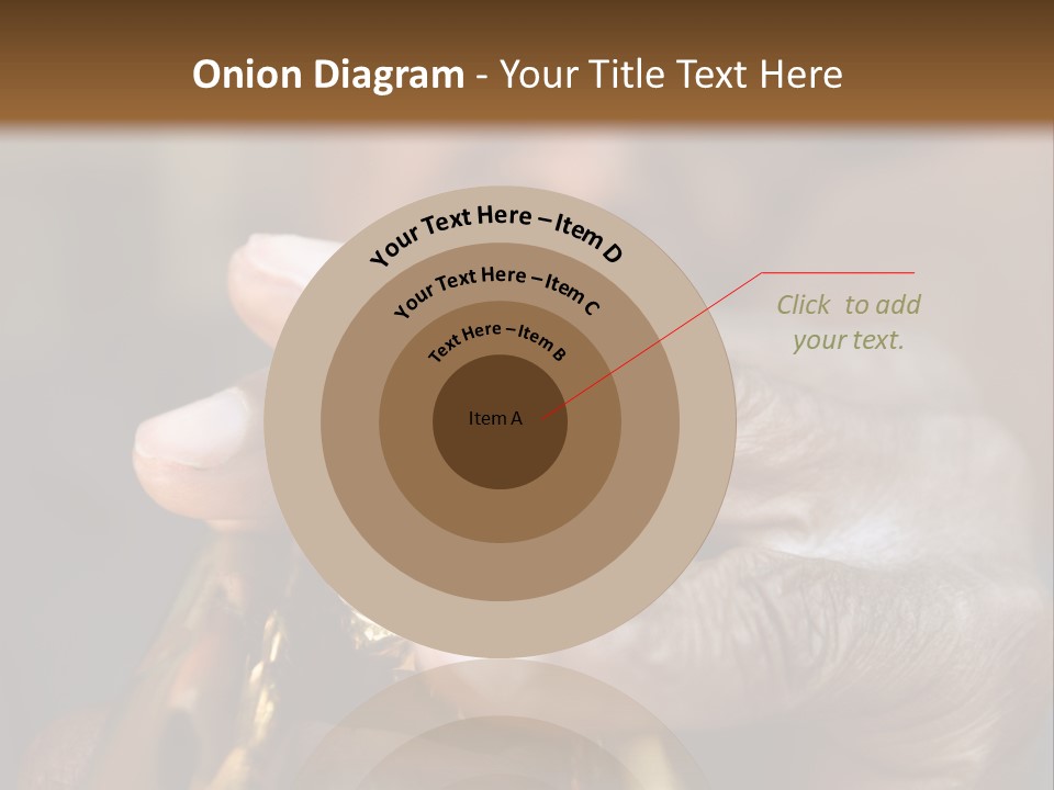 Black Man And Trumpet PowerPoint Template