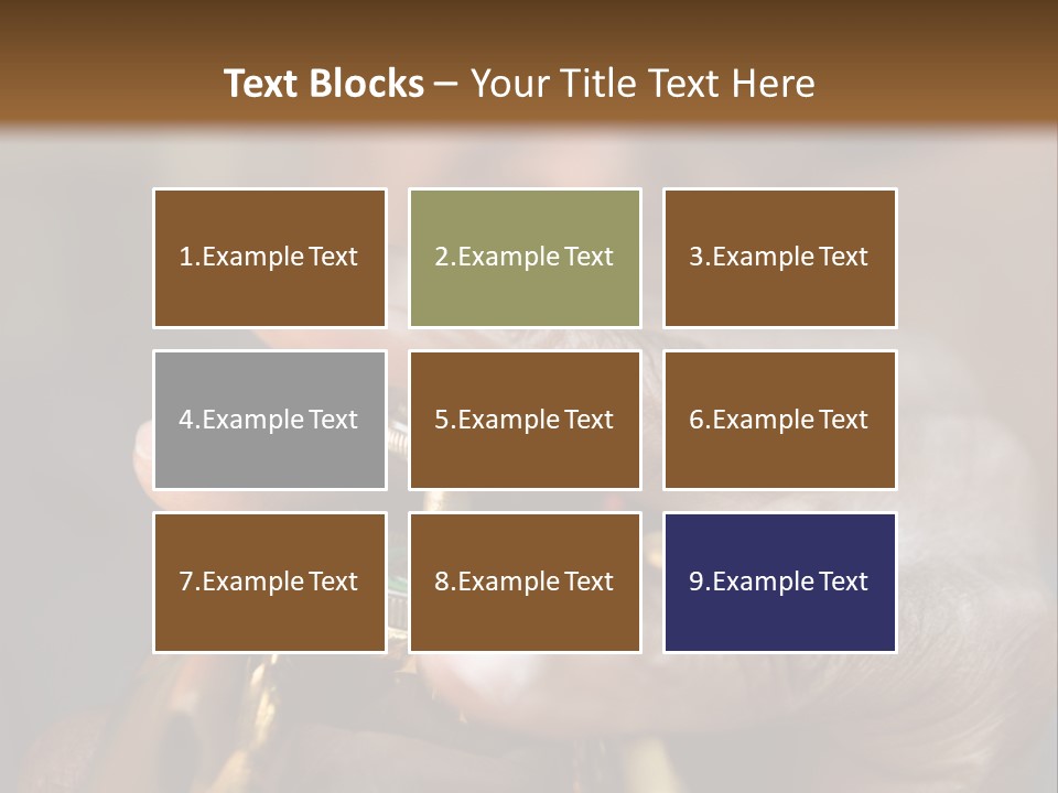 Black Man And Trumpet PowerPoint Template