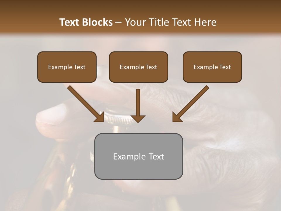 Black Man And Trumpet PowerPoint Template