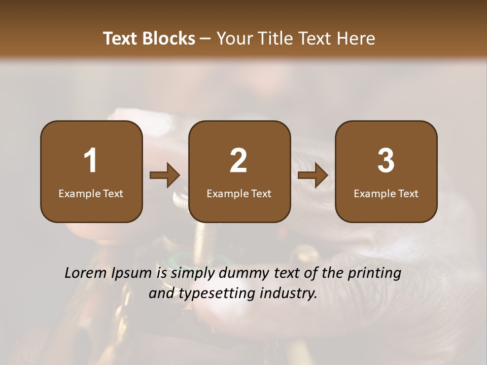 Black Man And Trumpet PowerPoint Template