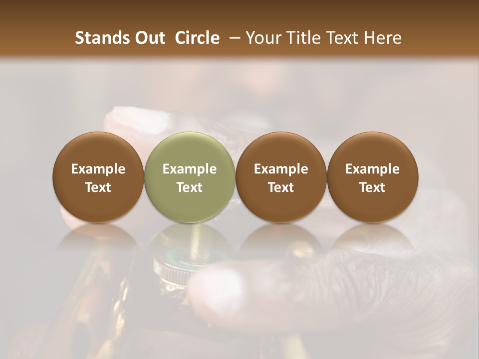 Black Man And Trumpet PowerPoint Template