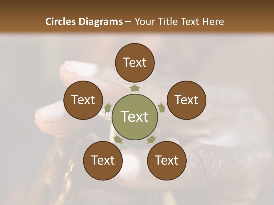 Black Man And Trumpet PowerPoint Template