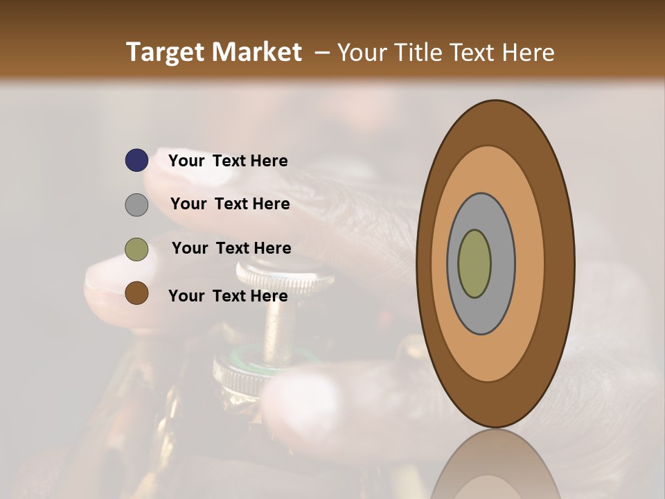 Black Man And Trumpet PowerPoint Template