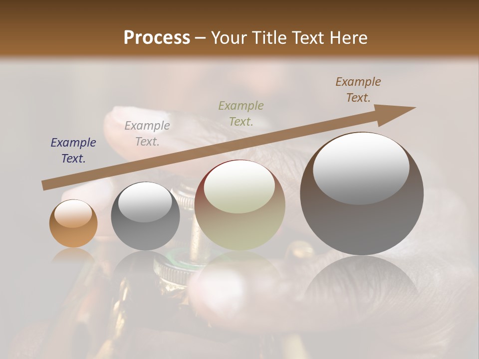 Black Man And Trumpet PowerPoint Template