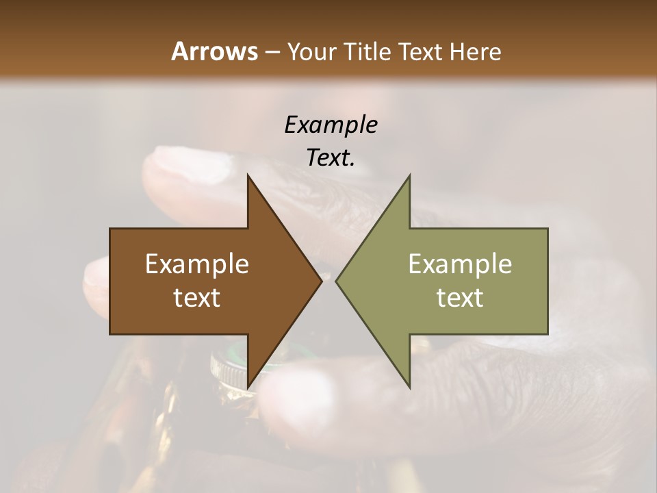 Black Man And Trumpet PowerPoint Template