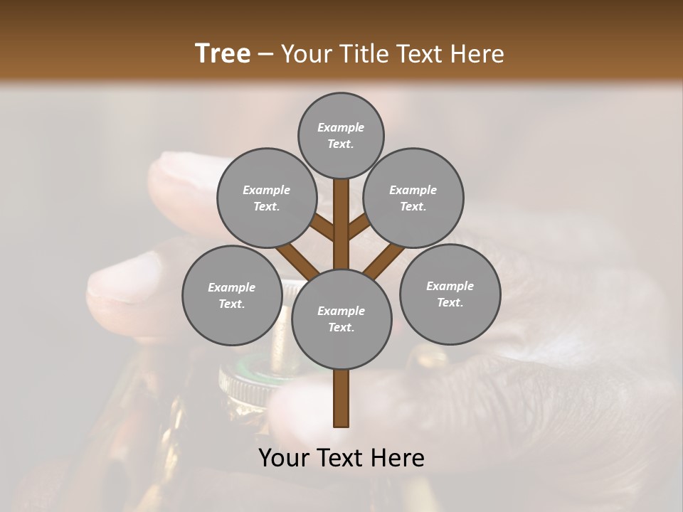 Black Man And Trumpet PowerPoint Template