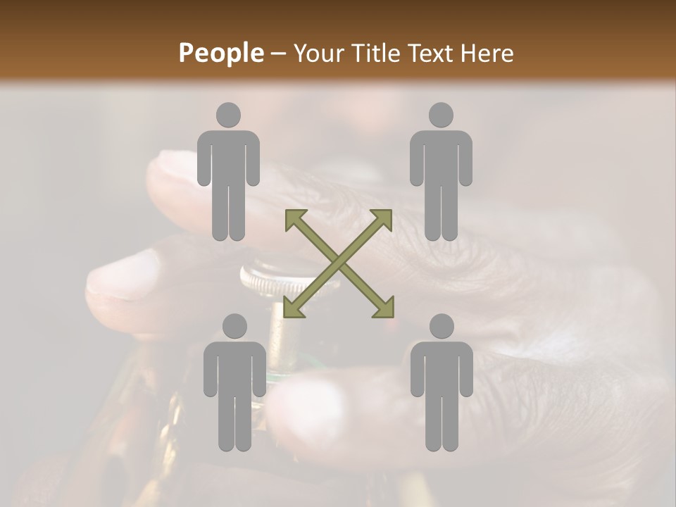 Black Man And Trumpet PowerPoint Template