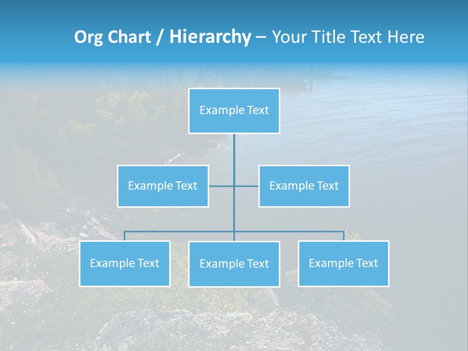 Overview Of Several Bays On Lake Superior North Shore. More With Keyword Series14 PowerPoint Template