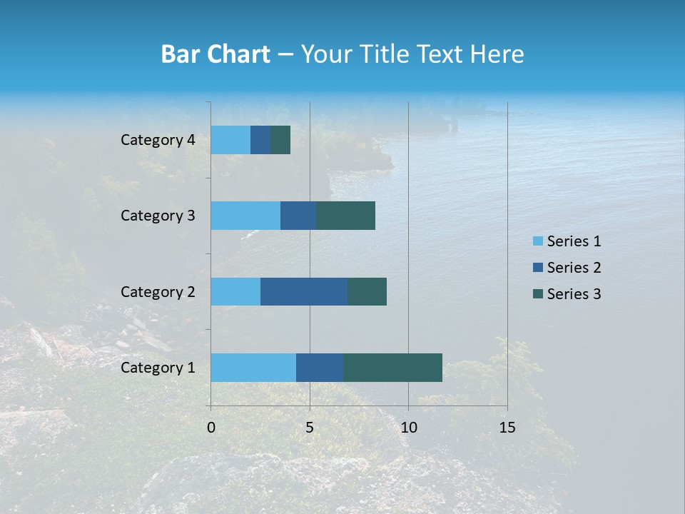 Overview Of Several Bays On Lake Superior North Shore. More With Keyword Series14 PowerPoint Template