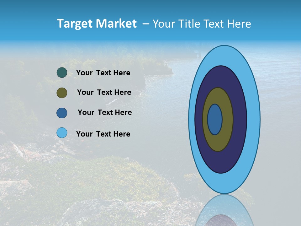 Overview Of Several Bays On Lake Superior North Shore. More With Keyword Series14 PowerPoint Template