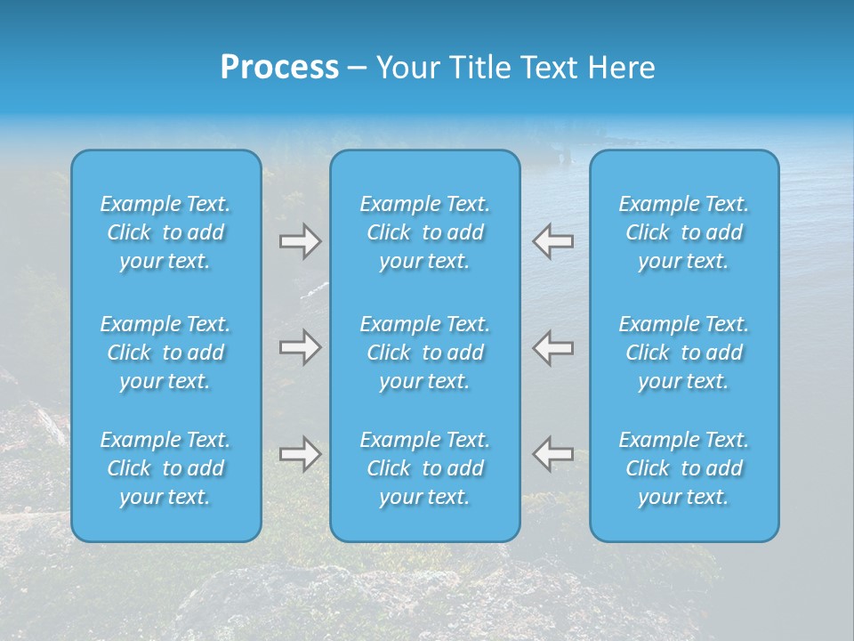 Overview Of Several Bays On Lake Superior North Shore. More With Keyword Series14 PowerPoint Template