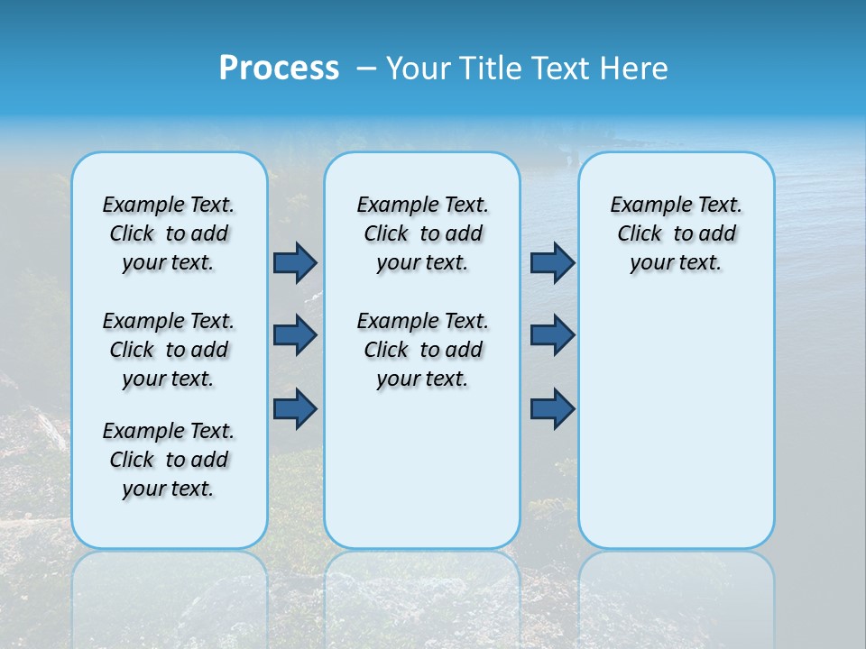 Overview Of Several Bays On Lake Superior North Shore. More With Keyword Series14 PowerPoint Template