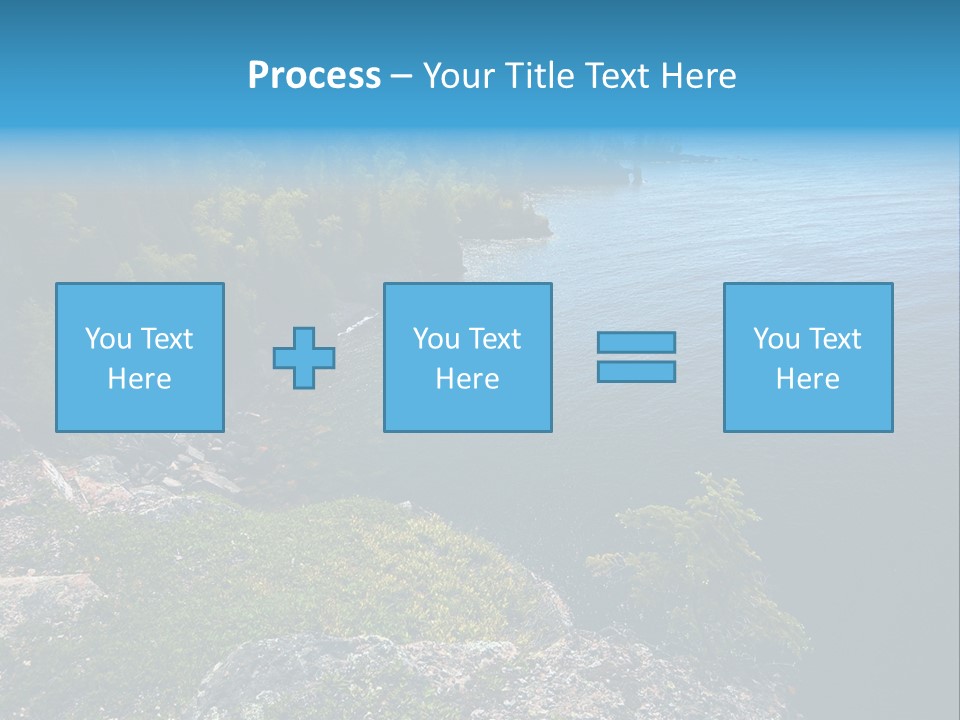 Overview Of Several Bays On Lake Superior North Shore. More With Keyword Series14 PowerPoint Template