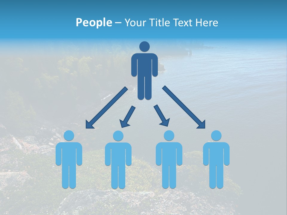 Overview Of Several Bays On Lake Superior North Shore. More With Keyword Series14 PowerPoint Template