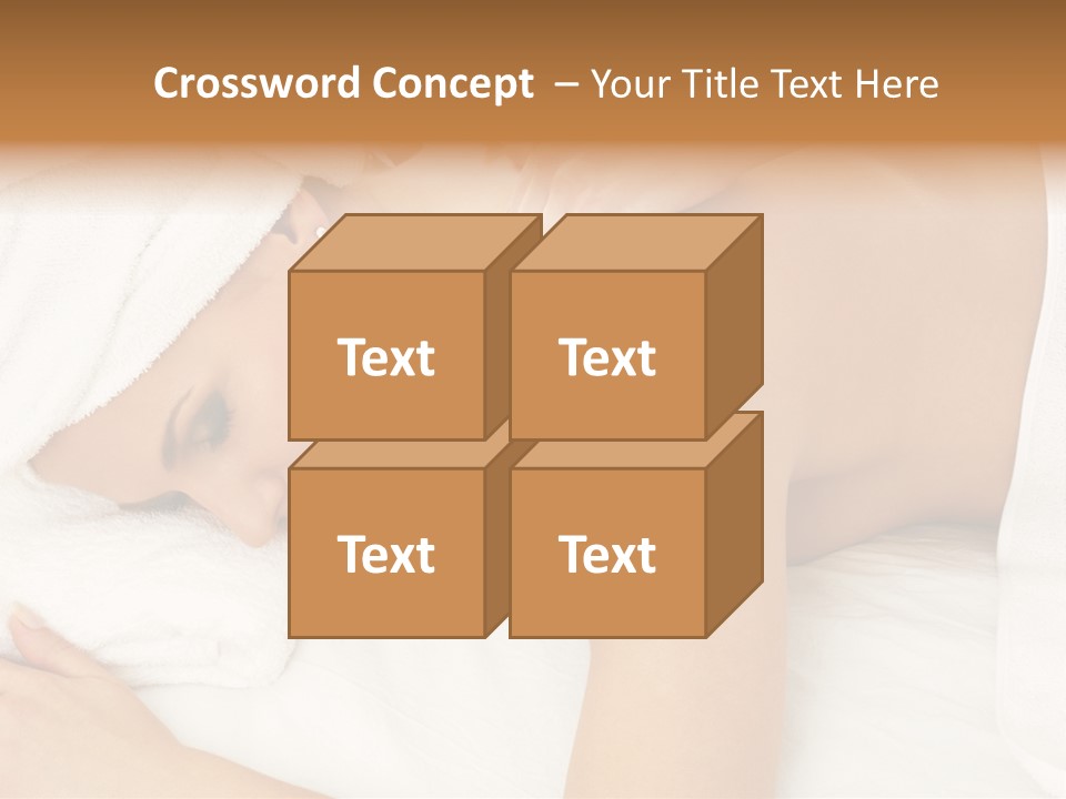 Lovely Lady In Massage Salon PowerPoint Template