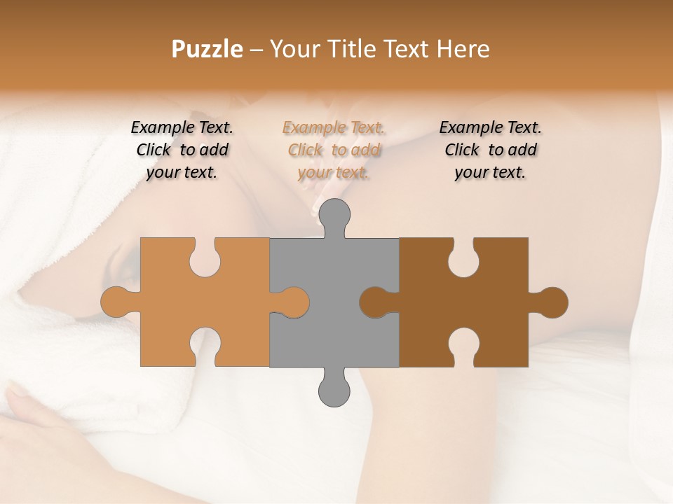 Lovely Lady In Massage Salon PowerPoint Template