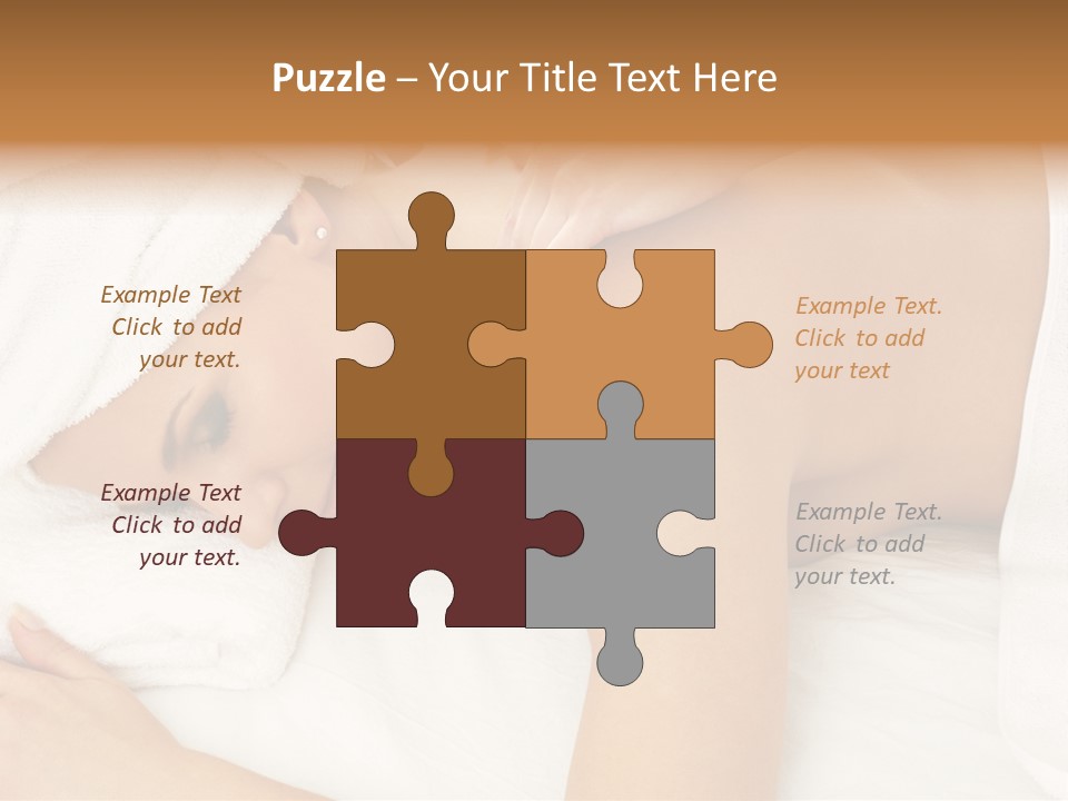 Lovely Lady In Massage Salon PowerPoint Template