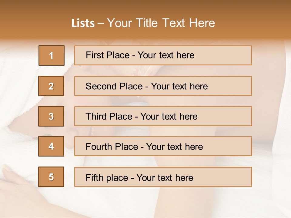 Lovely Lady In Massage Salon PowerPoint Template