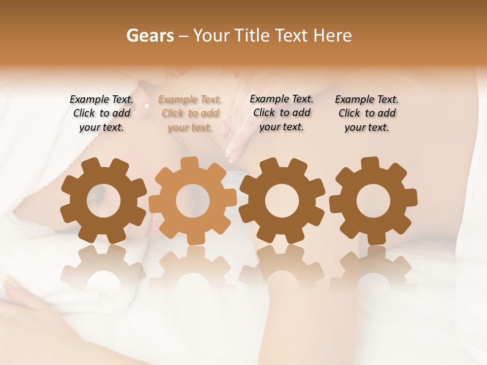 Lovely Lady In Massage Salon PowerPoint Template