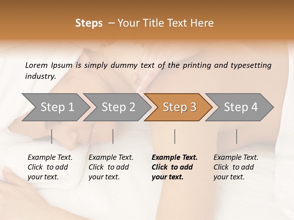 Lovely Lady In Massage Salon PowerPoint Template
