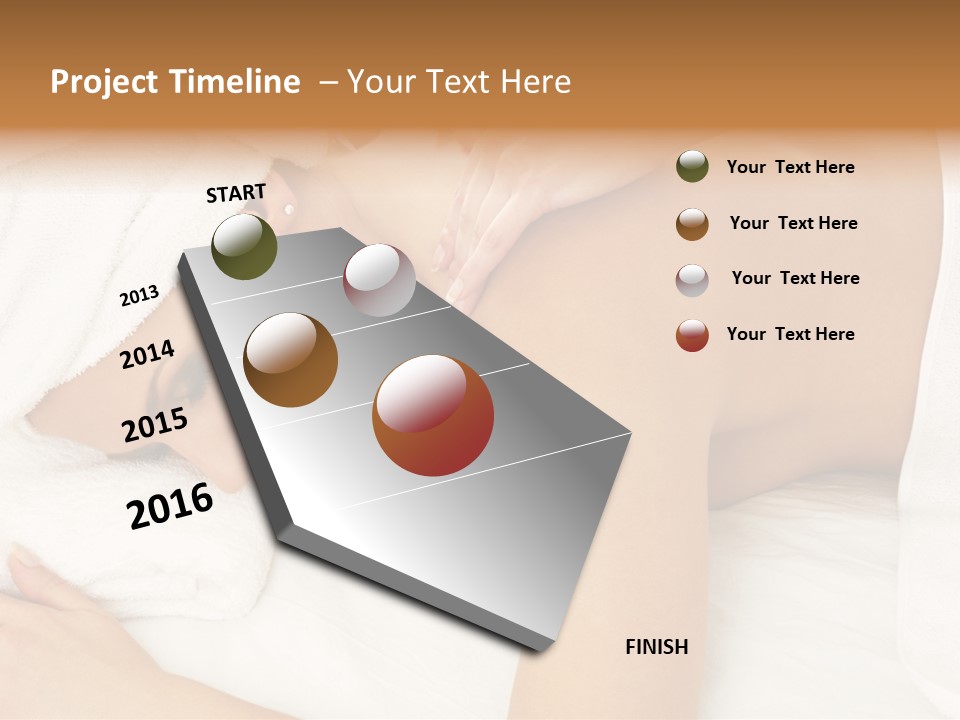 Lovely Lady In Massage Salon PowerPoint Template
