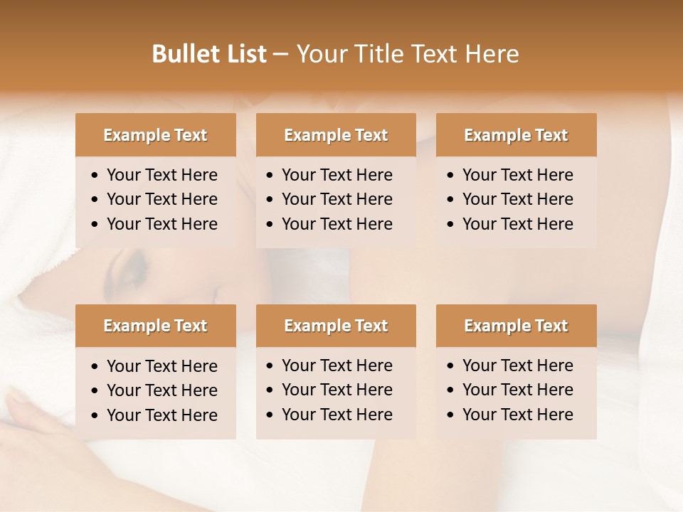 Lovely Lady In Massage Salon PowerPoint Template