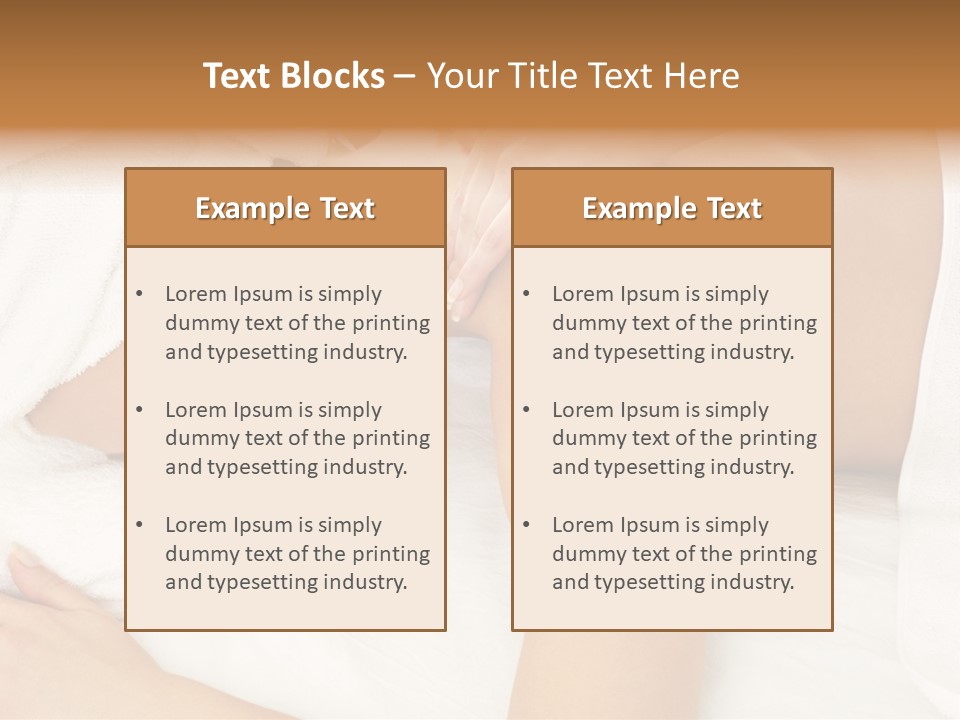 Lovely Lady In Massage Salon PowerPoint Template