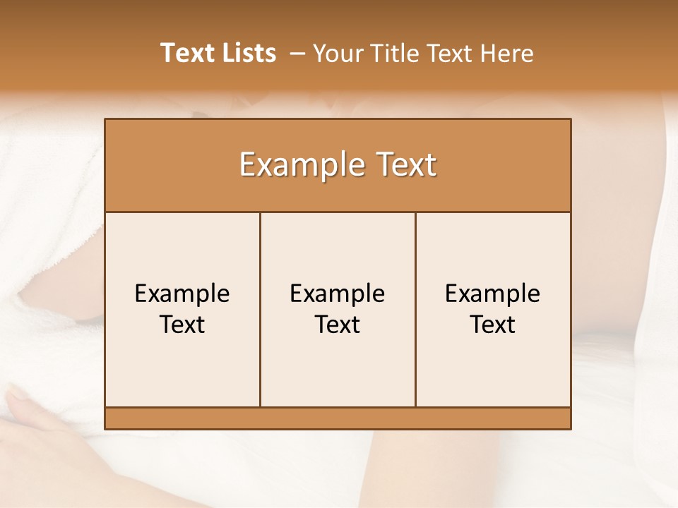 Lovely Lady In Massage Salon PowerPoint Template