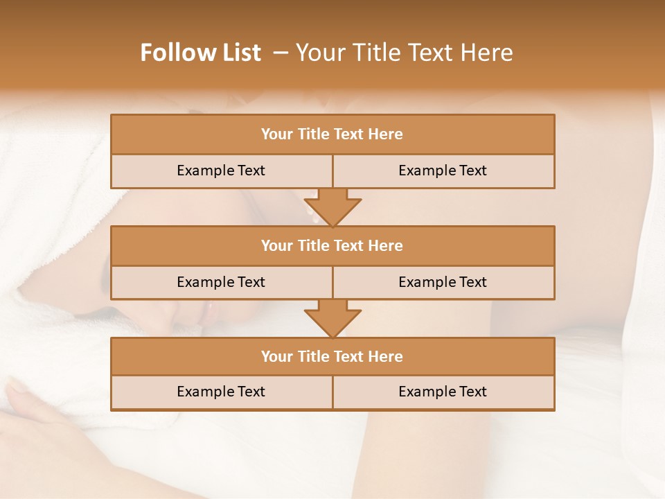 Lovely Lady In Massage Salon PowerPoint Template