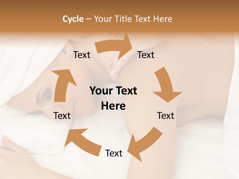 Lovely Lady In Massage Salon PowerPoint Template