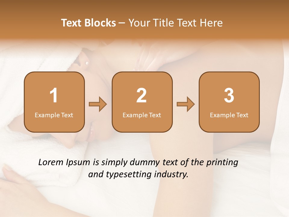 Lovely Lady In Massage Salon PowerPoint Template