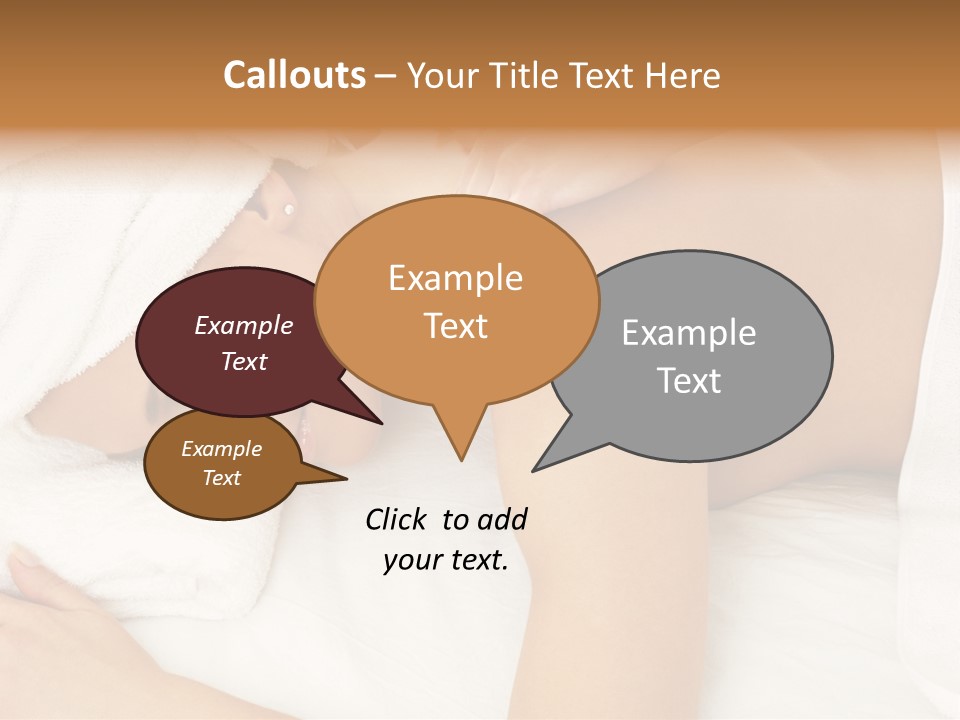 Lovely Lady In Massage Salon PowerPoint Template