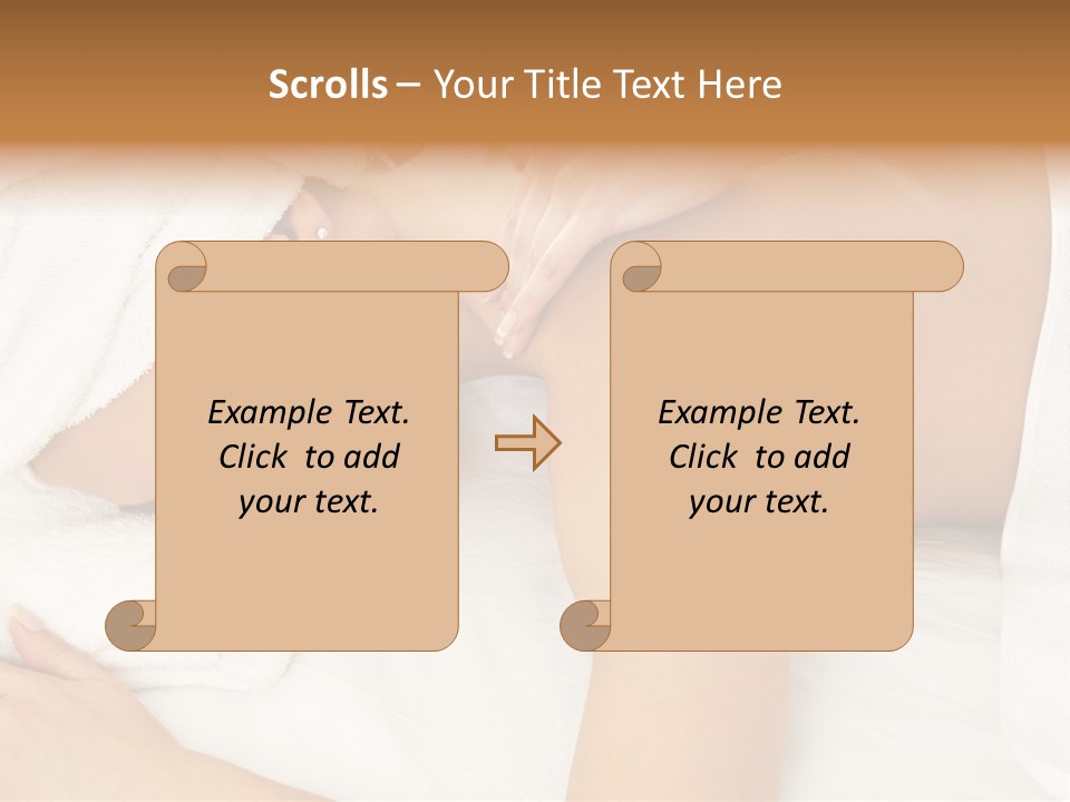 Lovely Lady In Massage Salon PowerPoint Template