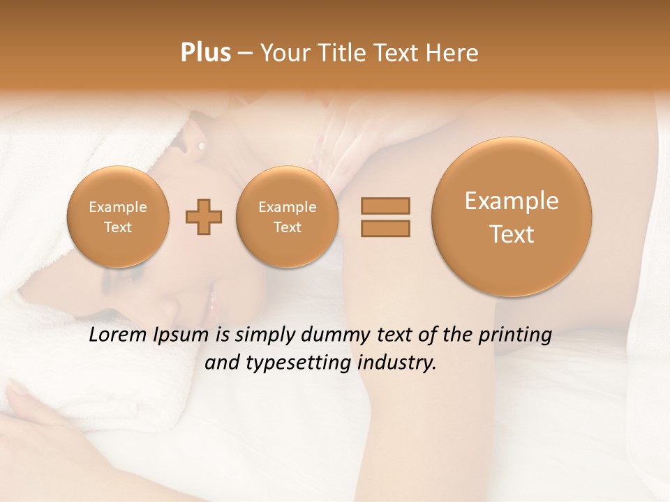 Lovely Lady In Massage Salon PowerPoint Template