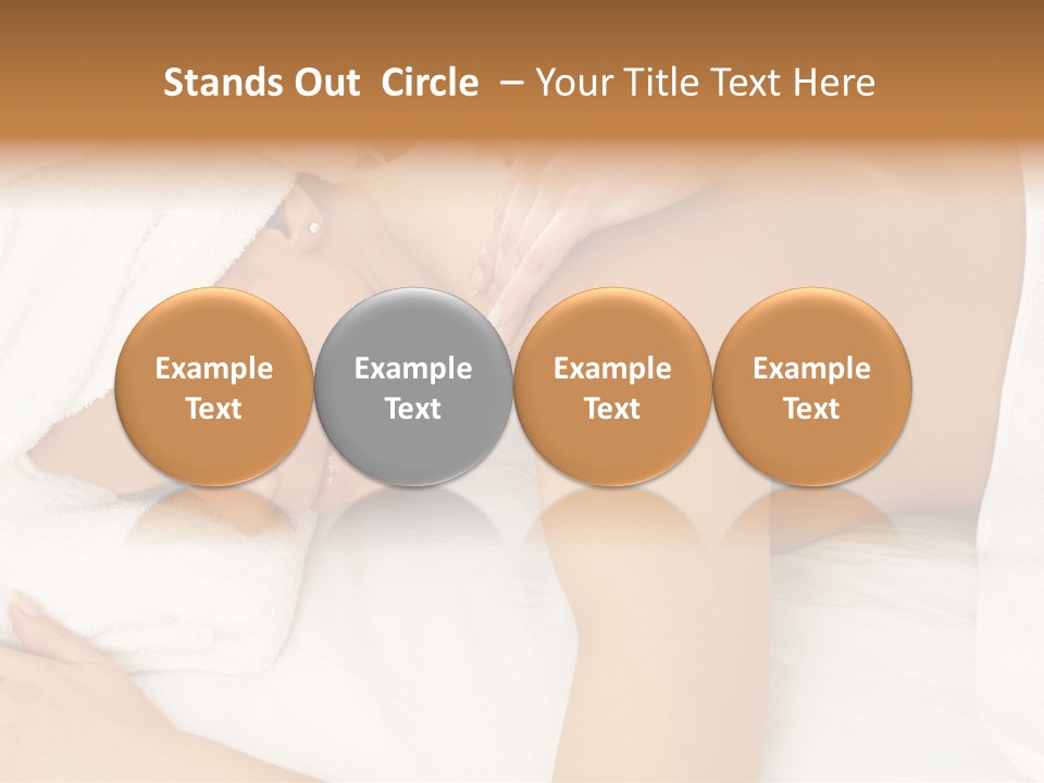 Lovely Lady In Massage Salon PowerPoint Template