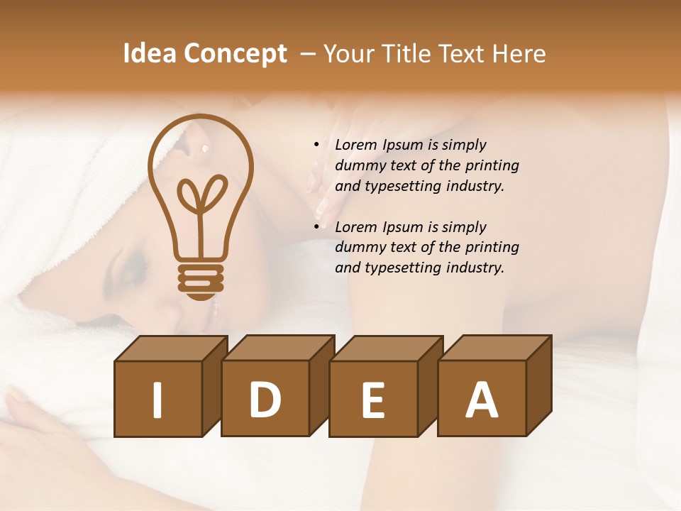 Lovely Lady In Massage Salon PowerPoint Template