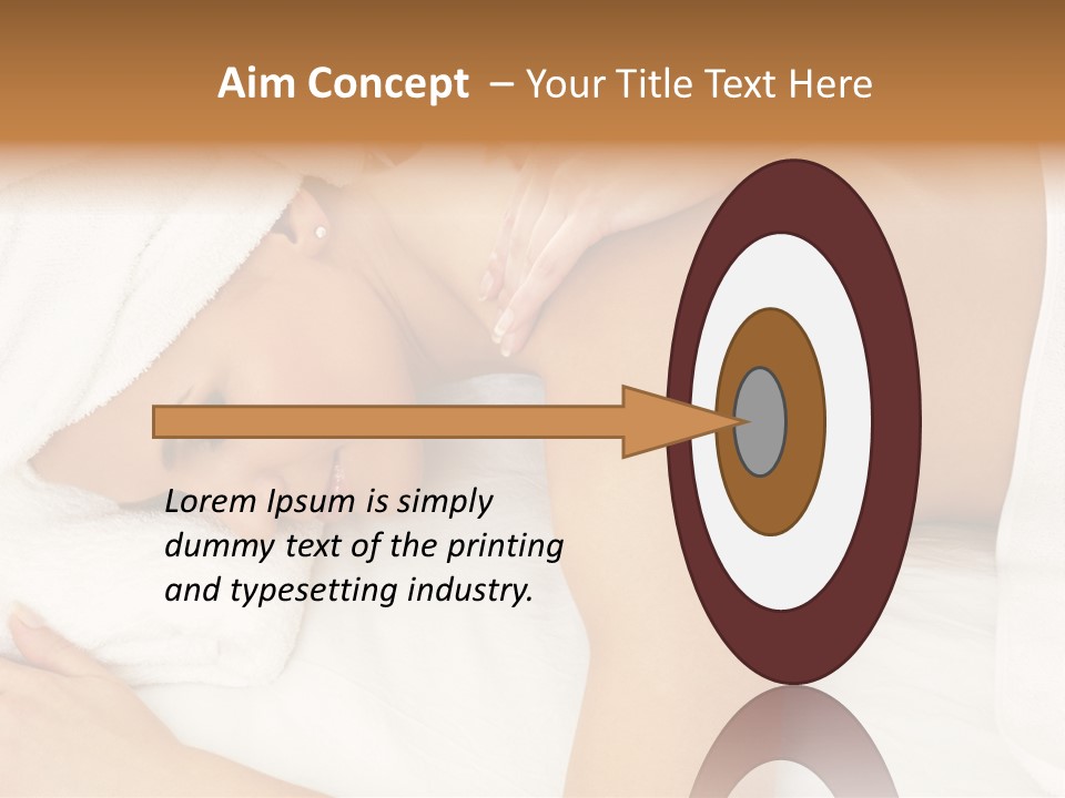 Lovely Lady In Massage Salon PowerPoint Template