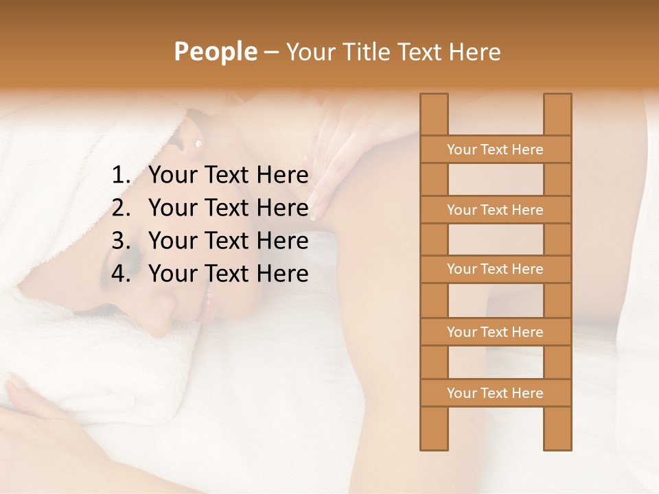 Lovely Lady In Massage Salon PowerPoint Template