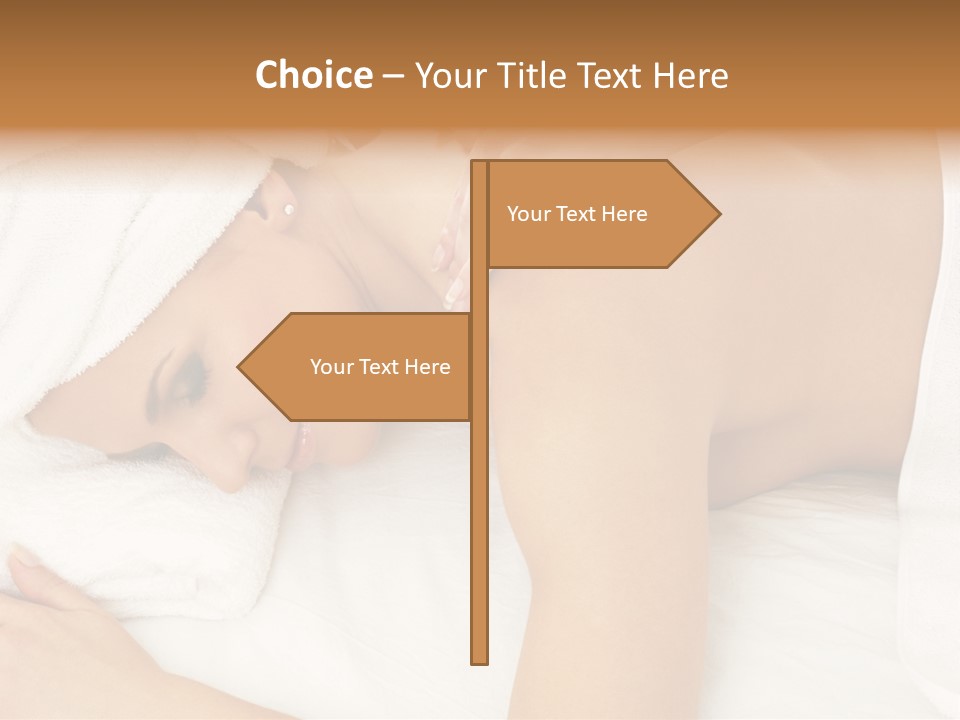 Lovely Lady In Massage Salon PowerPoint Template