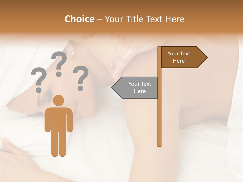 Lovely Lady In Massage Salon PowerPoint Template