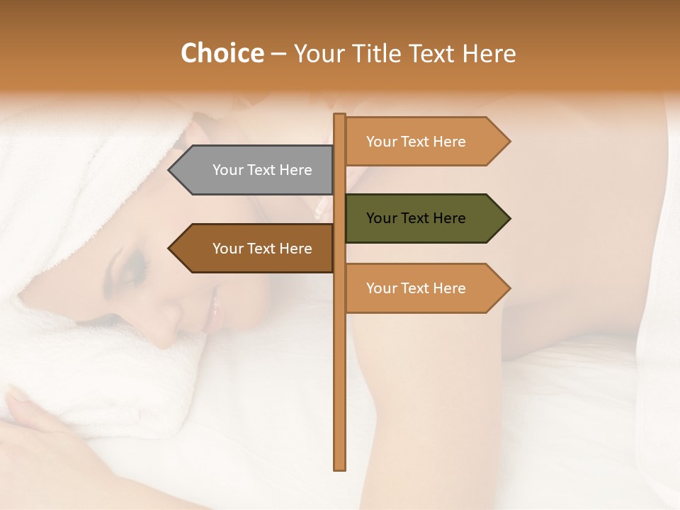 Lovely Lady In Massage Salon PowerPoint Template