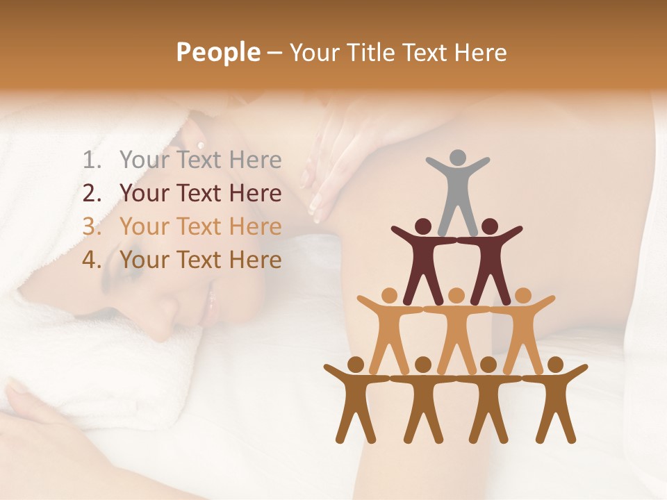 Lovely Lady In Massage Salon PowerPoint Template