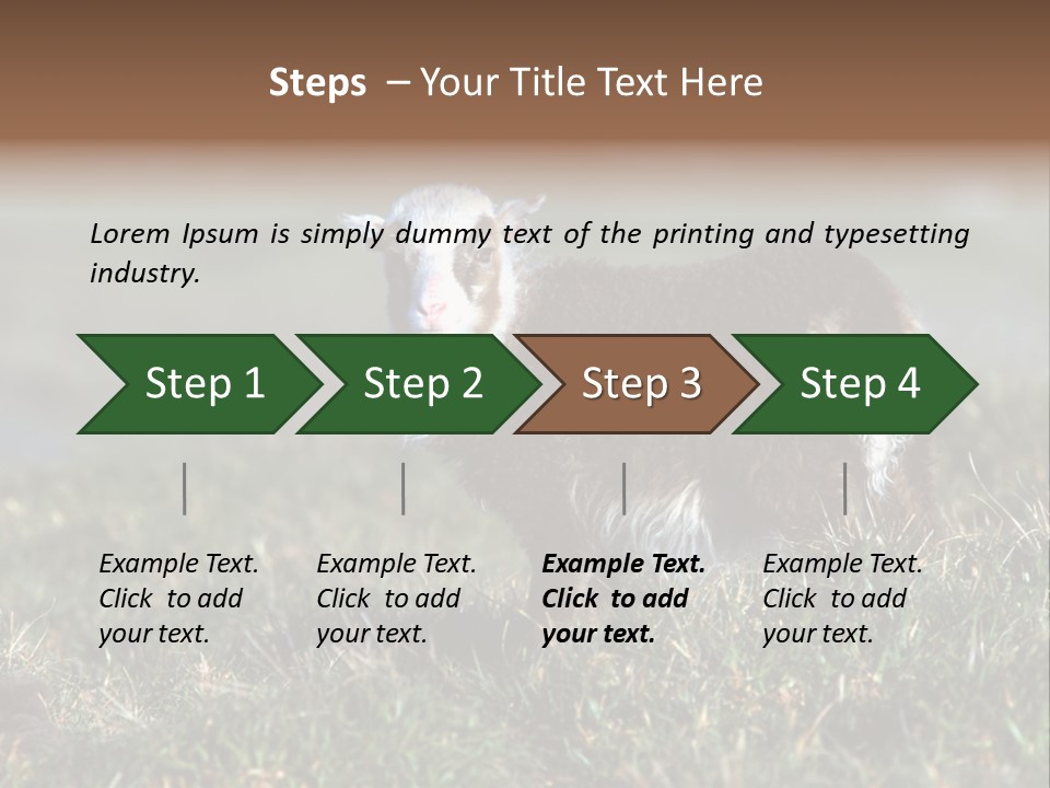 Cute Lamb PowerPoint Template