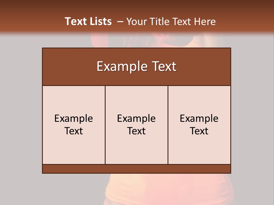 Sporty Girl In Boxing Gloves Punching PowerPoint Template