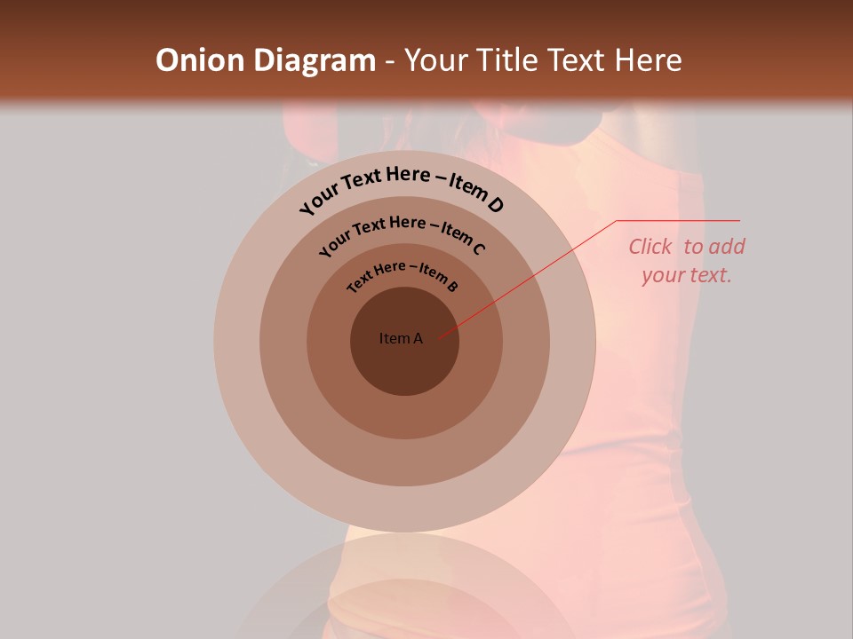 Sporty Girl In Boxing Gloves Punching PowerPoint Template