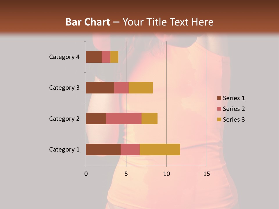 Sporty Girl In Boxing Gloves Punching PowerPoint Template