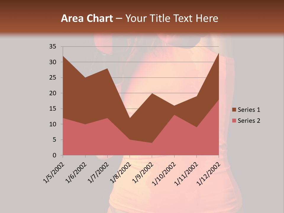 Sporty Girl In Boxing Gloves Punching PowerPoint Template