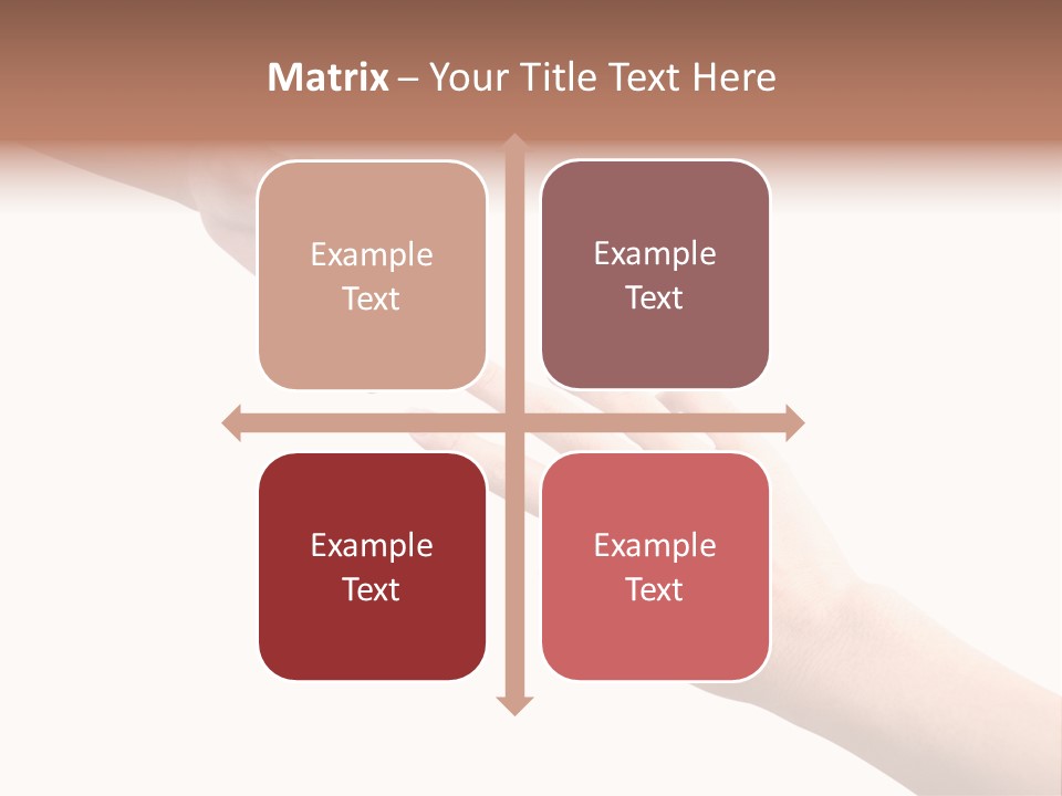 Close-Up Hand Reaching For Something. PowerPoint Template