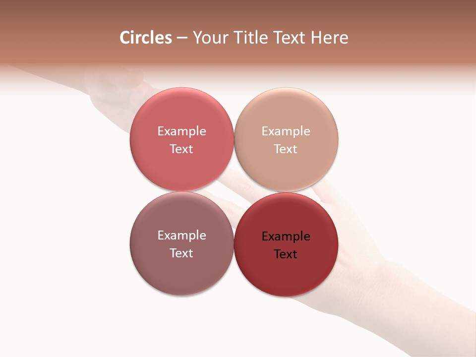 Close-Up Hand Reaching For Something. PowerPoint Template