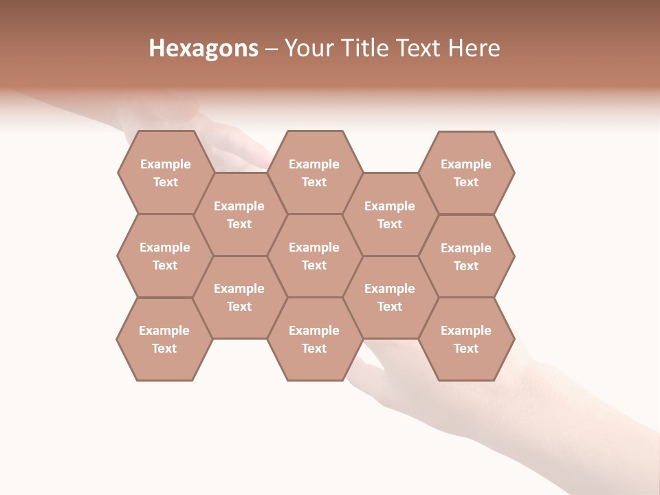 Close-Up Hand Reaching For Something. PowerPoint Template